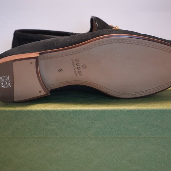 Gucci Black Loafers with Gold Accent main image 4